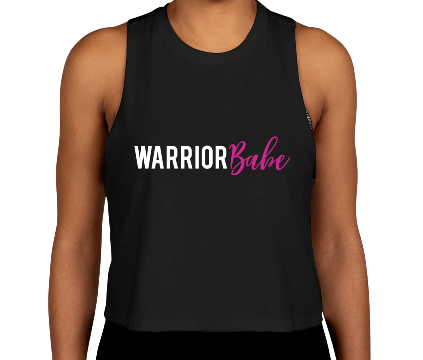 WarriorBabe Cropped Black Tank